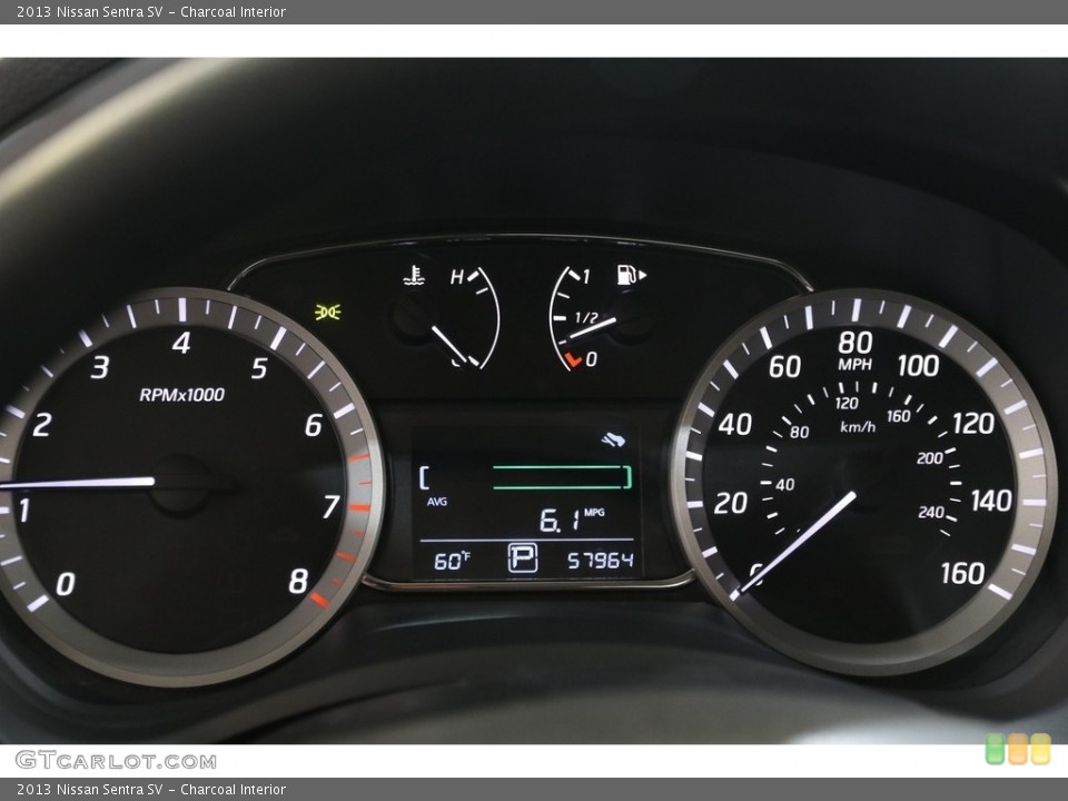 Charcoal Interior Gauges for the 2013 Nissan Sentra SV #139566506