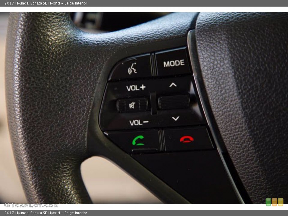 Beige Interior Steering Wheel for the 2017 Hyundai Sonata SE Hybrid #139566632
