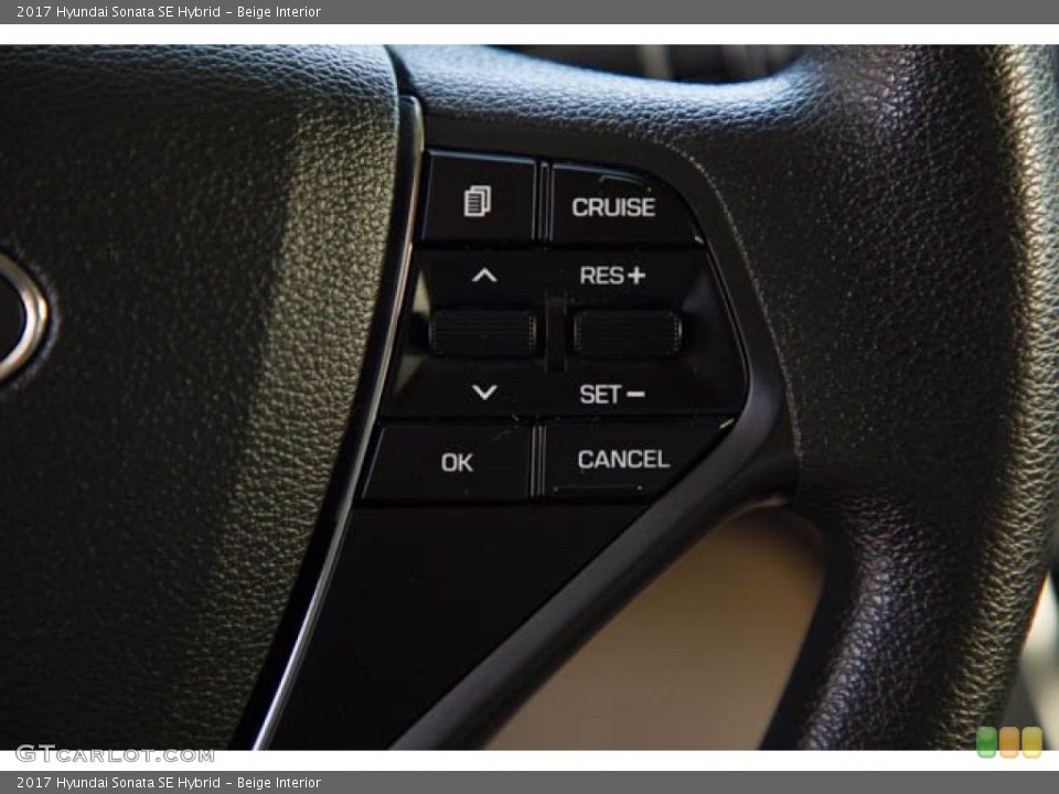 Beige Interior Steering Wheel for the 2017 Hyundai Sonata SE Hybrid #139566650