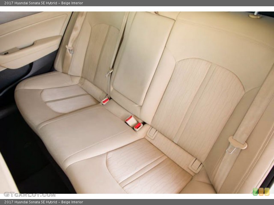 Beige Interior Rear Seat for the 2017 Hyundai Sonata SE Hybrid #139566719