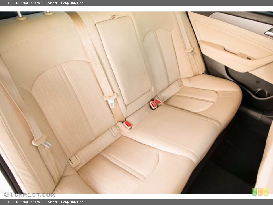 Beige Interior Rear Seat for the 2017 Hyundai Sonata SE Hybrid #139566773
