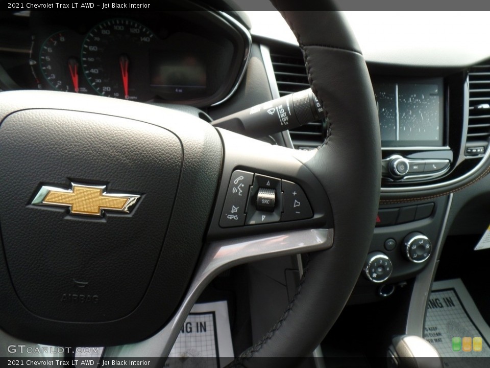 Jet Black Interior Steering Wheel for the 2021 Chevrolet Trax LT AWD #139568792