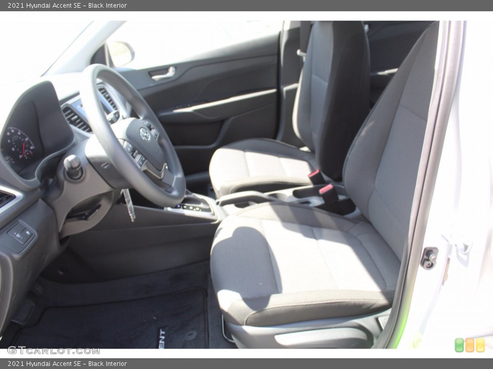 Black 2021 Hyundai Accent Interiors