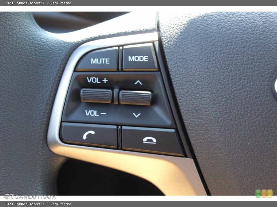 Black Interior Steering Wheel for the 2021 Hyundai Accent SE #139569953