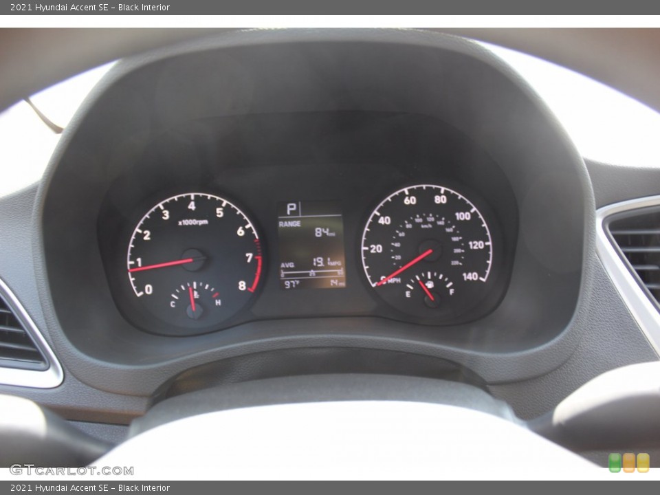 Black Interior Gauges for the 2021 Hyundai Accent SE #139569971