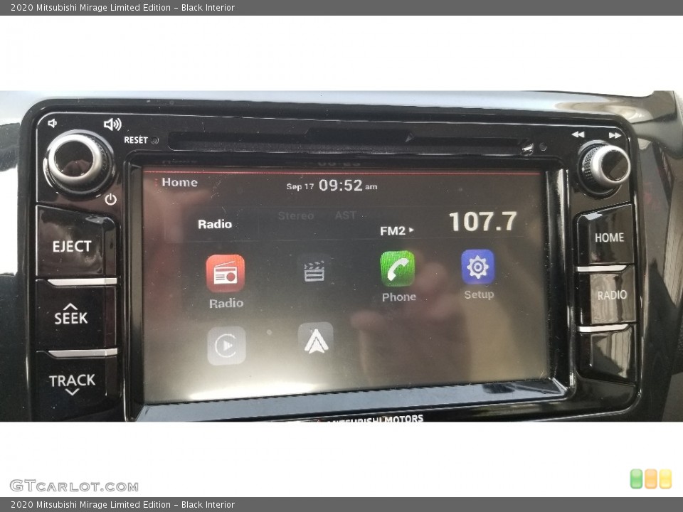 Black Interior Controls for the 2020 Mitsubishi Mirage Limited Edition #139572174