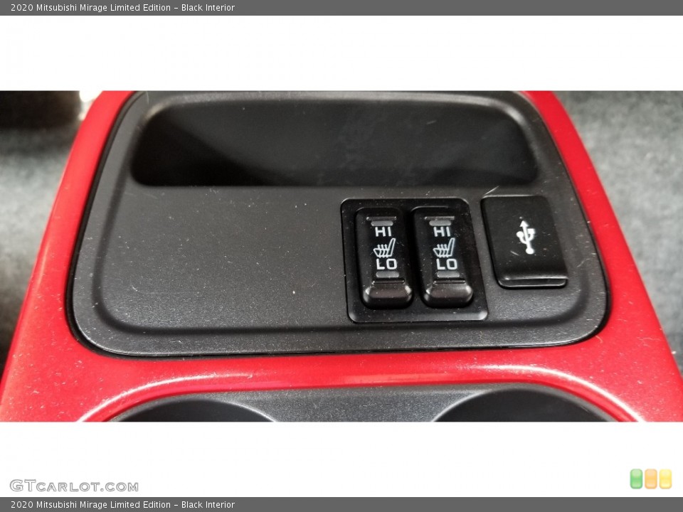 Black Interior Controls for the 2020 Mitsubishi Mirage Limited Edition #139572221