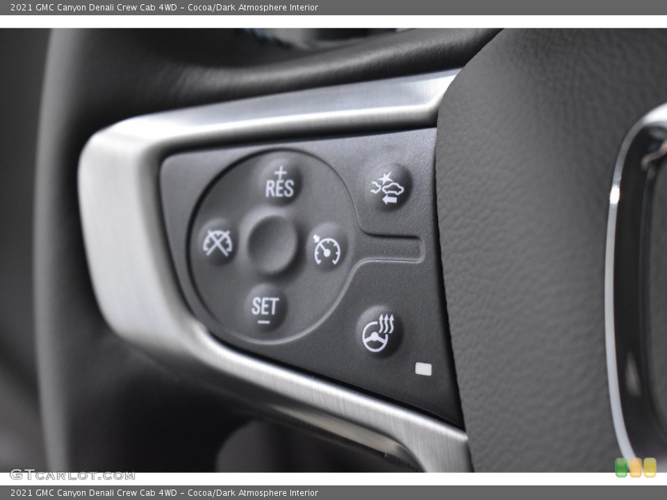 Cocoa/Dark Atmosphere Interior Steering Wheel for the 2021 GMC Canyon Denali Crew Cab 4WD #139572291