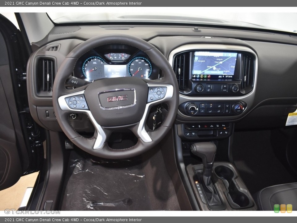 Cocoa/Dark Atmosphere Interior Dashboard for the 2021 GMC Canyon Denali Crew Cab 4WD #139572326