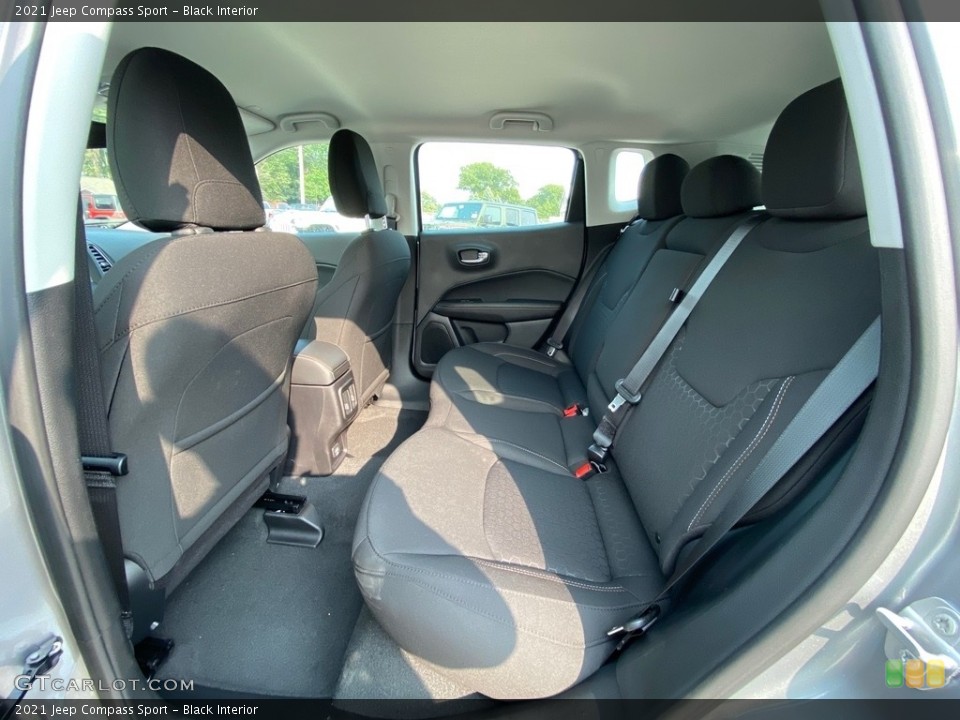 Black Interior Rear Seat for the 2021 Jeep Compass Sport #139572360