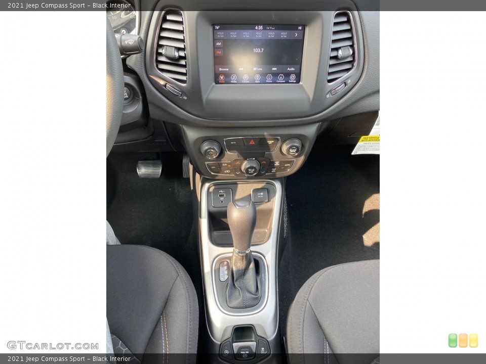 Black Interior Controls for the 2021 Jeep Compass Sport #139572422