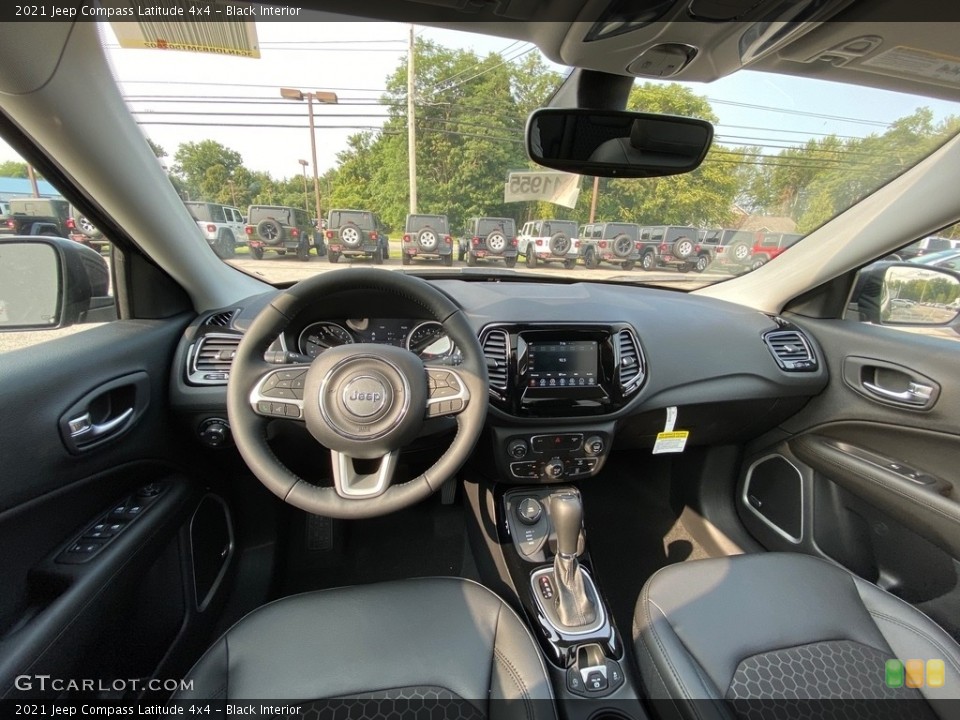 Black Interior Front Seat for the 2021 Jeep Compass Latitude 4x4 #139572518