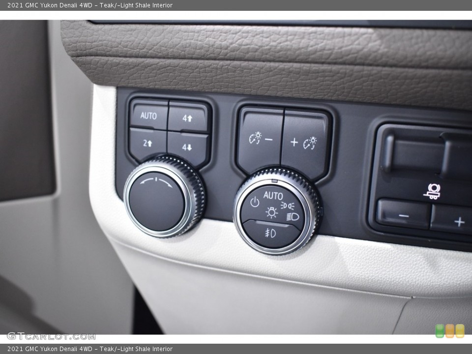 Teak/­Light Shale Interior Controls for the 2021 GMC Yukon Denali 4WD #139572852