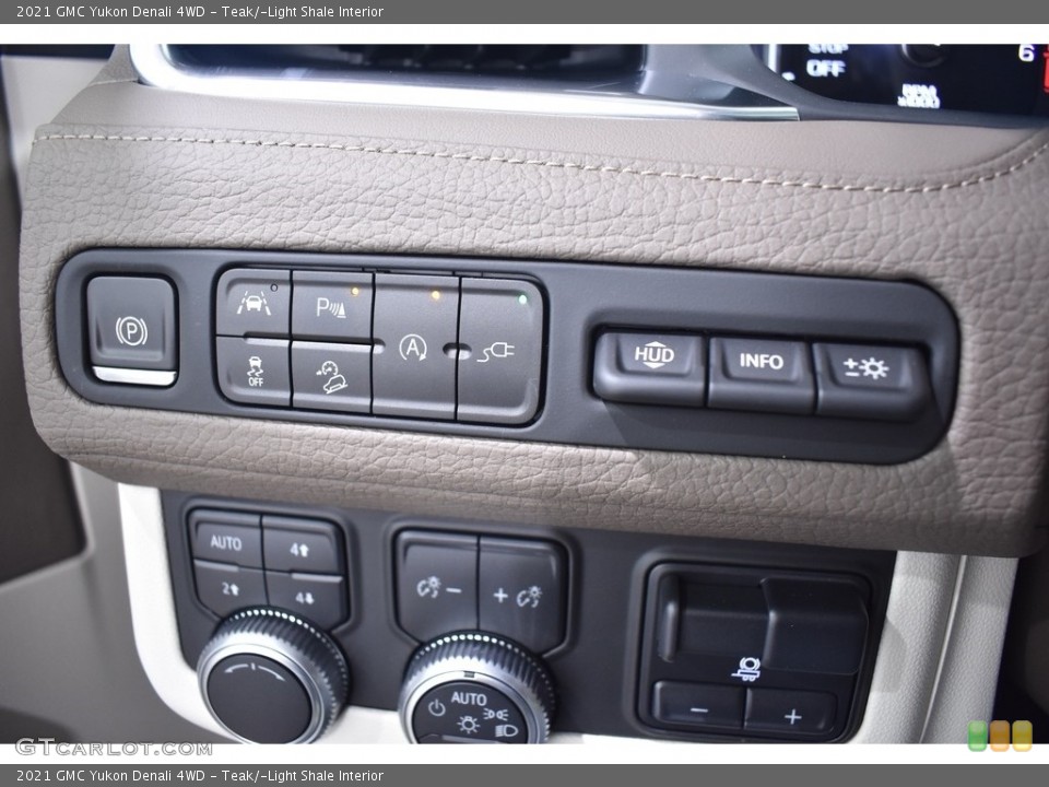 Teak/­Light Shale Interior Controls for the 2021 GMC Yukon Denali 4WD #139572873