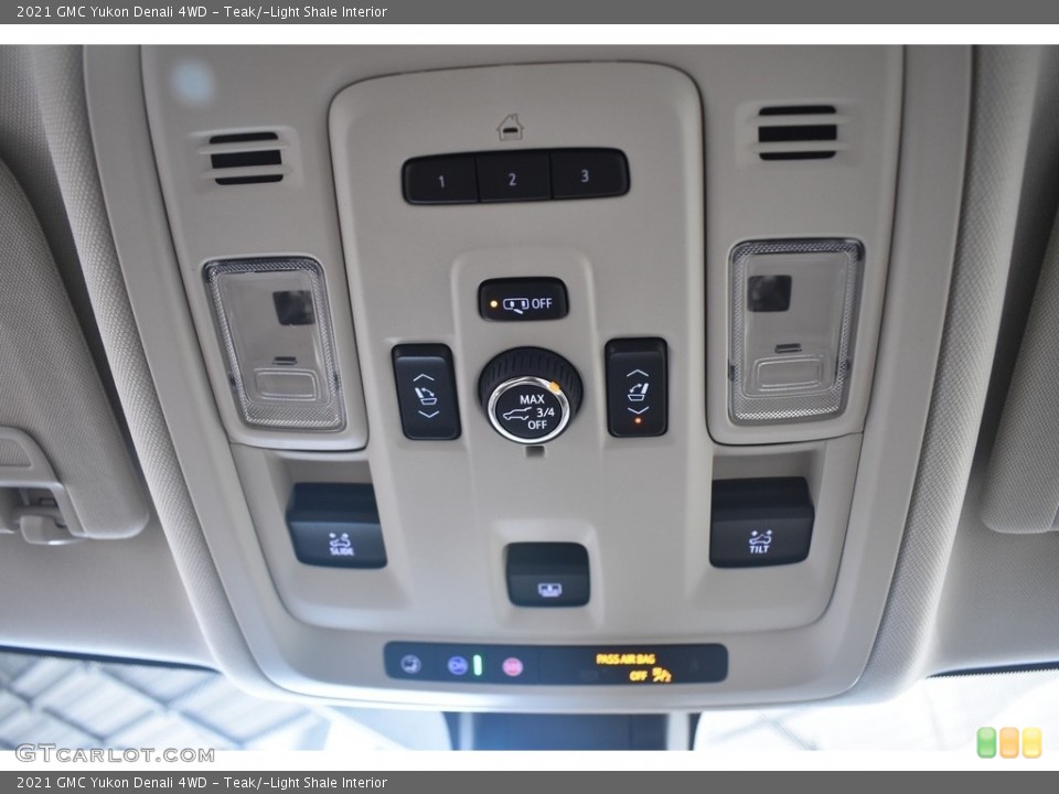 Teak/­Light Shale Interior Controls for the 2021 GMC Yukon Denali 4WD #139572981