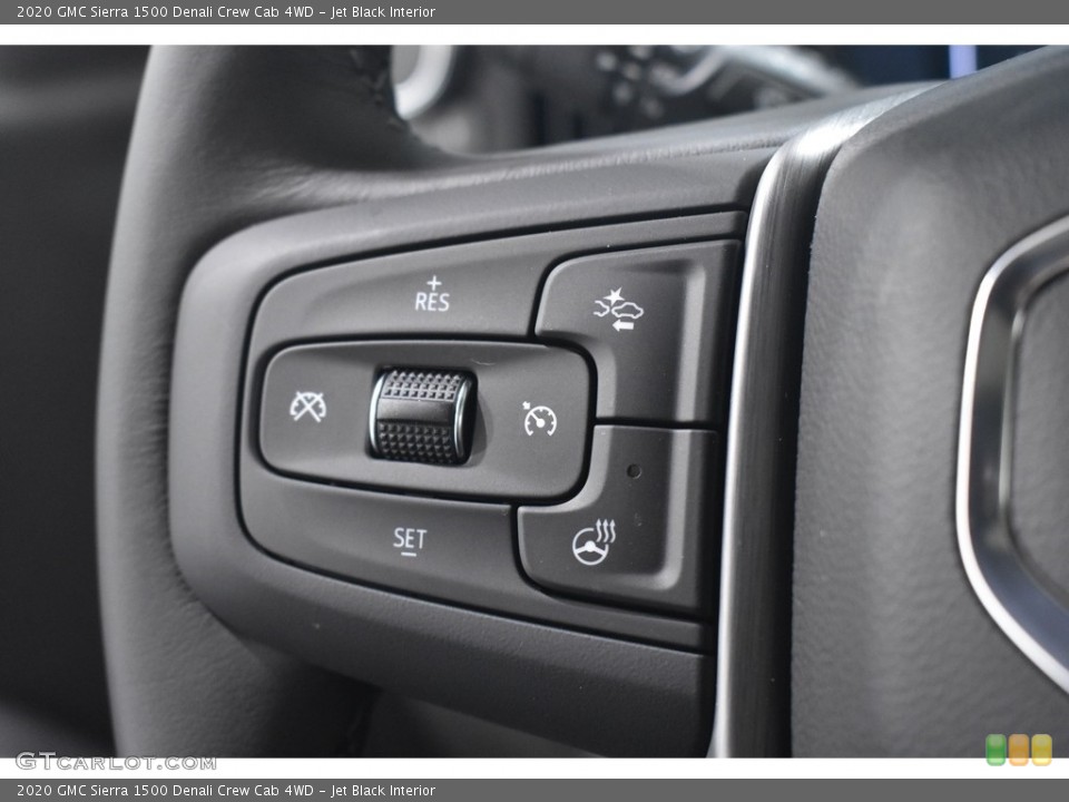 Jet Black Interior Steering Wheel for the 2020 GMC Sierra 1500 Denali Crew Cab 4WD #139573257