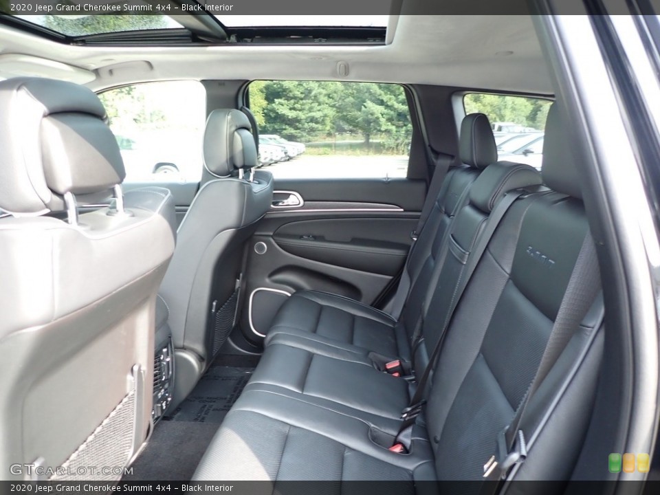 Black Interior Rear Seat for the 2020 Jeep Grand Cherokee Summit 4x4 #139573506