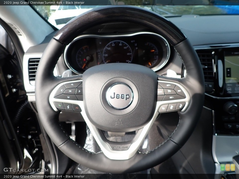 Black Interior Steering Wheel for the 2020 Jeep Grand Cherokee Summit 4x4 #139573578