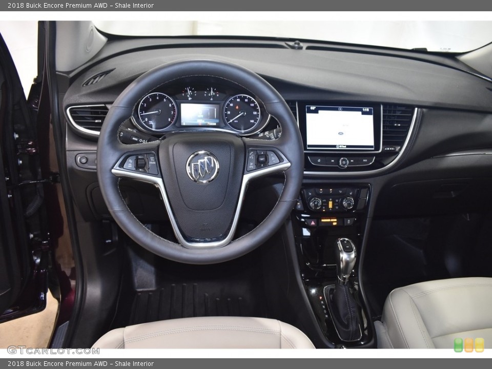 Shale Interior Dashboard for the 2018 Buick Encore Premium AWD #139574619