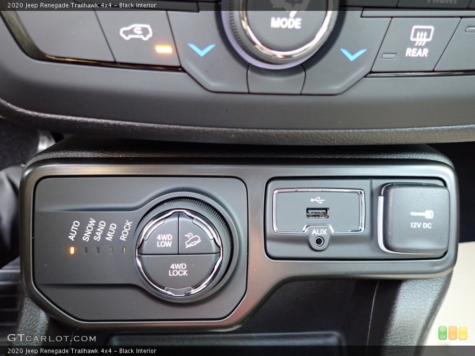 Black Interior Controls for the 2020 Jeep Renegade Trailhawk 4x4 #139575079