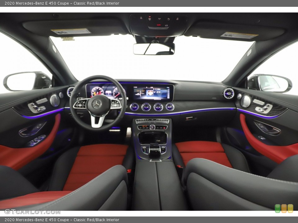 Classic Red/Black 2020 Mercedes-Benz E Interiors