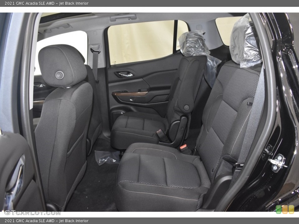 Jet Black Interior Rear Seat for the 2021 GMC Acadia SLE AWD #139579920