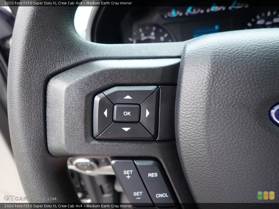 Medium Earth Gray Interior Steering Wheel for the 2020 Ford F350 Super Duty XL Crew Cab 4x4 #139579965