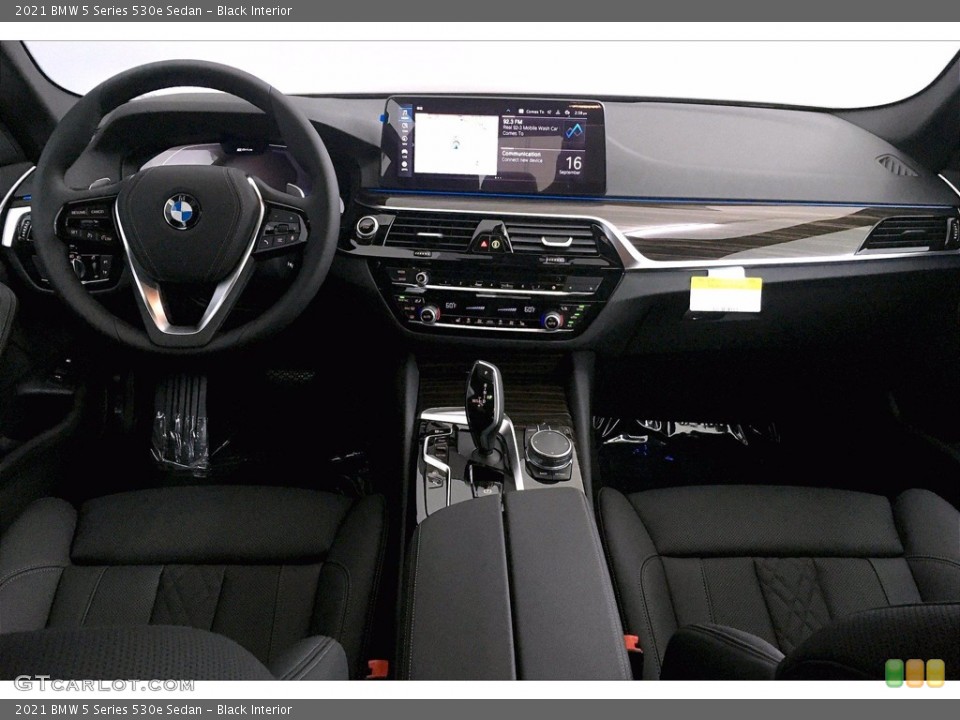 Black Interior Dashboard for the 2021 BMW 5 Series 530e Sedan #139580670