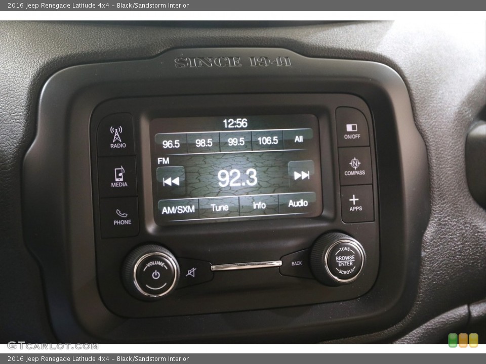 Black/Sandstorm Interior Audio System for the 2016 Jeep Renegade Latitude 4x4 #139581069