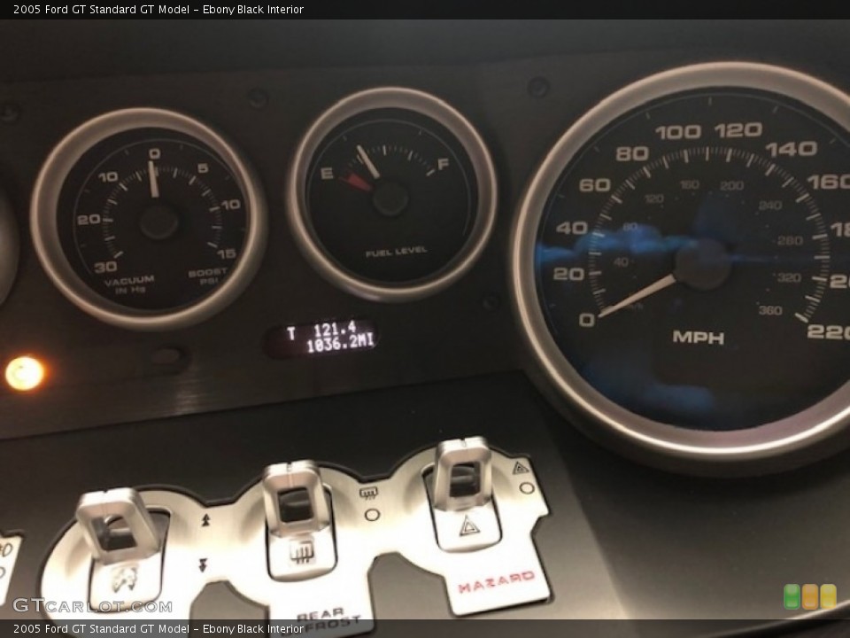 Ebony Black Interior Controls for the 2005 Ford GT  #139581207