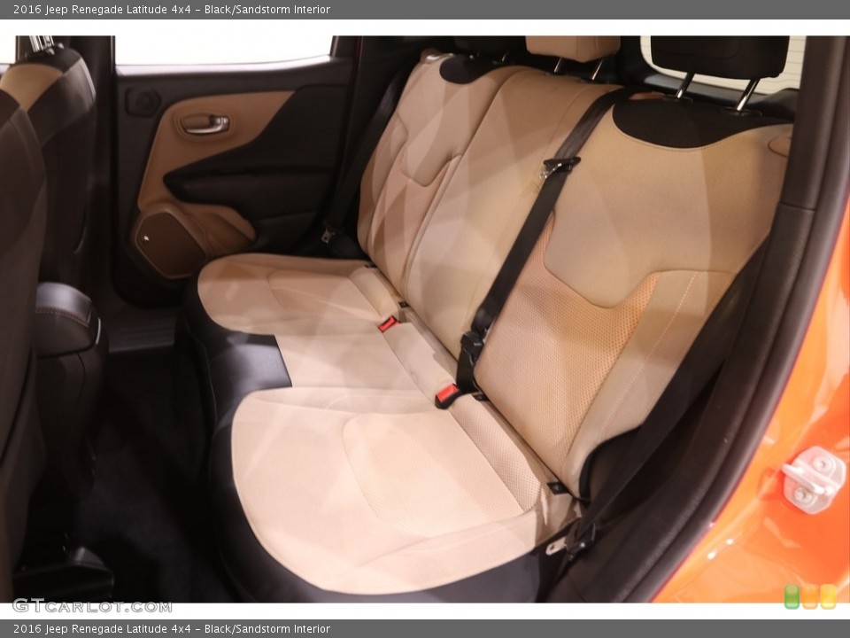 Black/Sandstorm Interior Rear Seat for the 2016 Jeep Renegade Latitude 4x4 #139581231