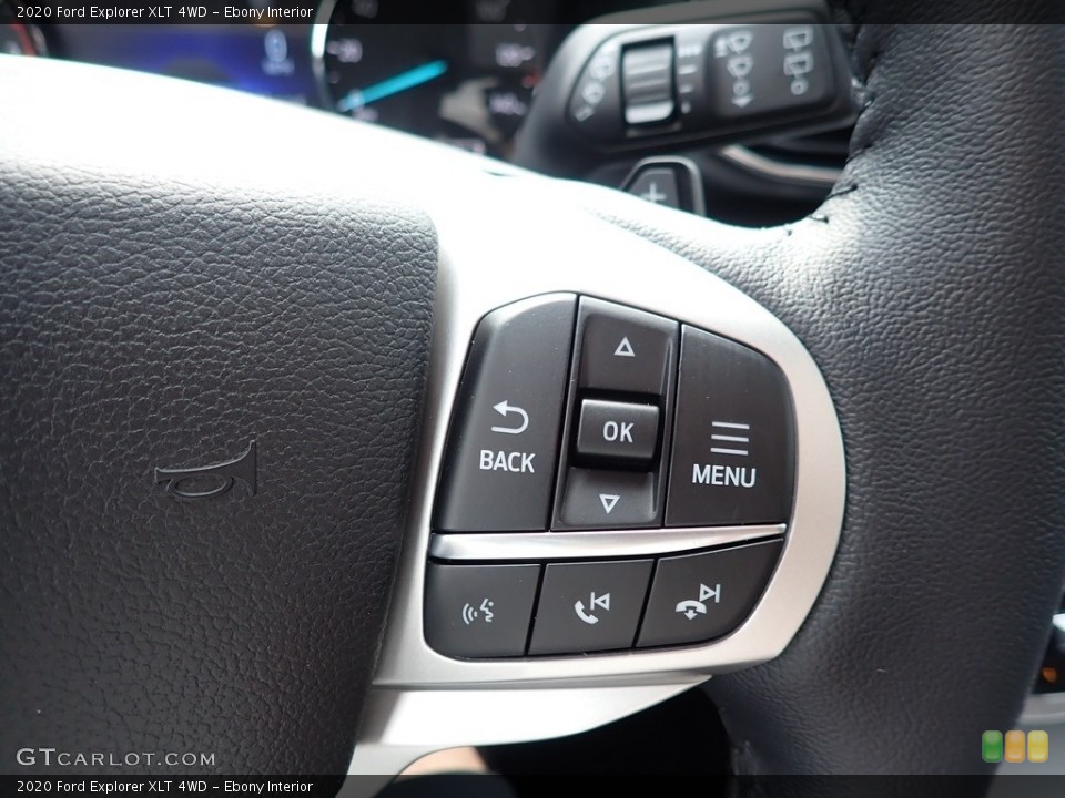 Ebony Interior Steering Wheel for the 2020 Ford Explorer XLT 4WD #139581796