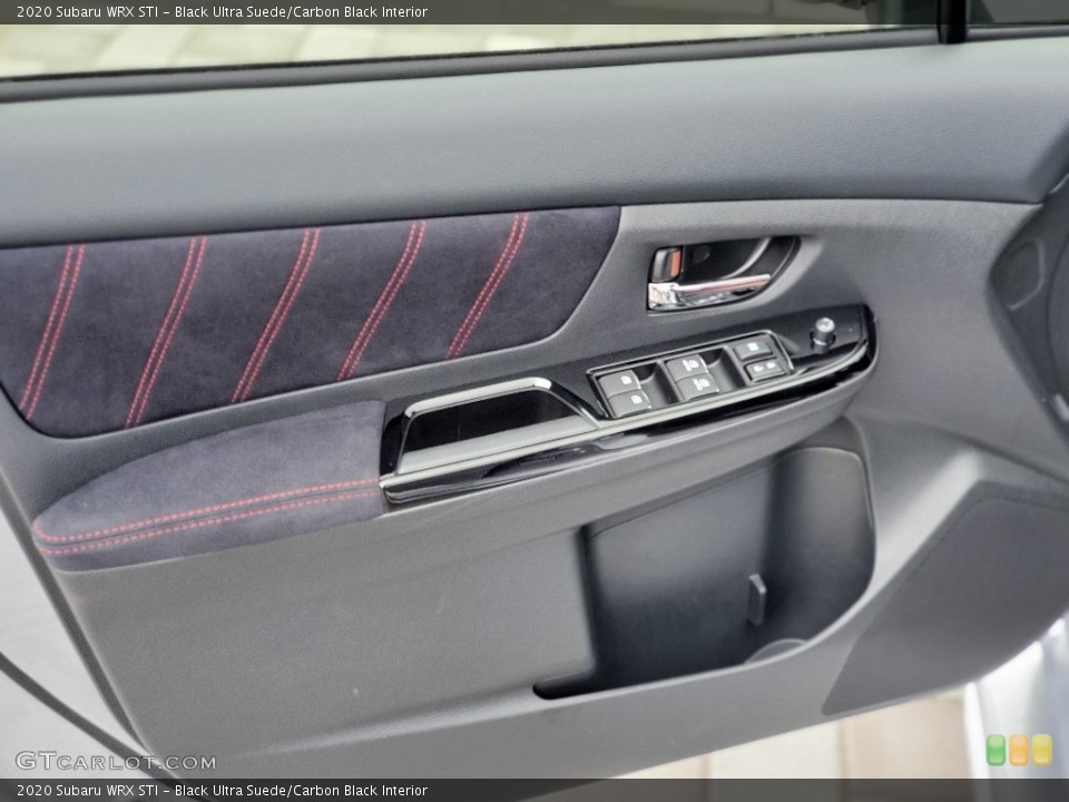 Black Ultra Suede/Carbon Black Interior Door Panel for the 2020 Subaru WRX STI #139583781