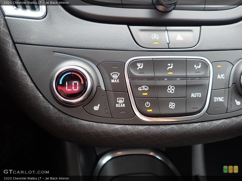 Jet Black Interior Controls for the 2020 Chevrolet Malibu LT #139584153