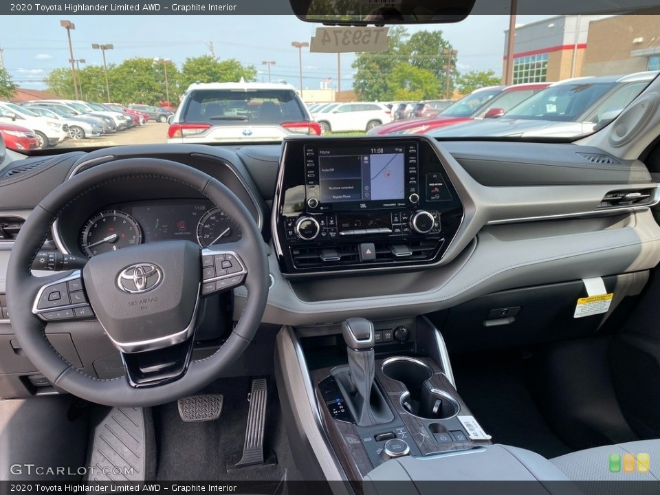 Graphite Interior Dashboard for the 2020 Toyota Highlander Limited AWD #139584618