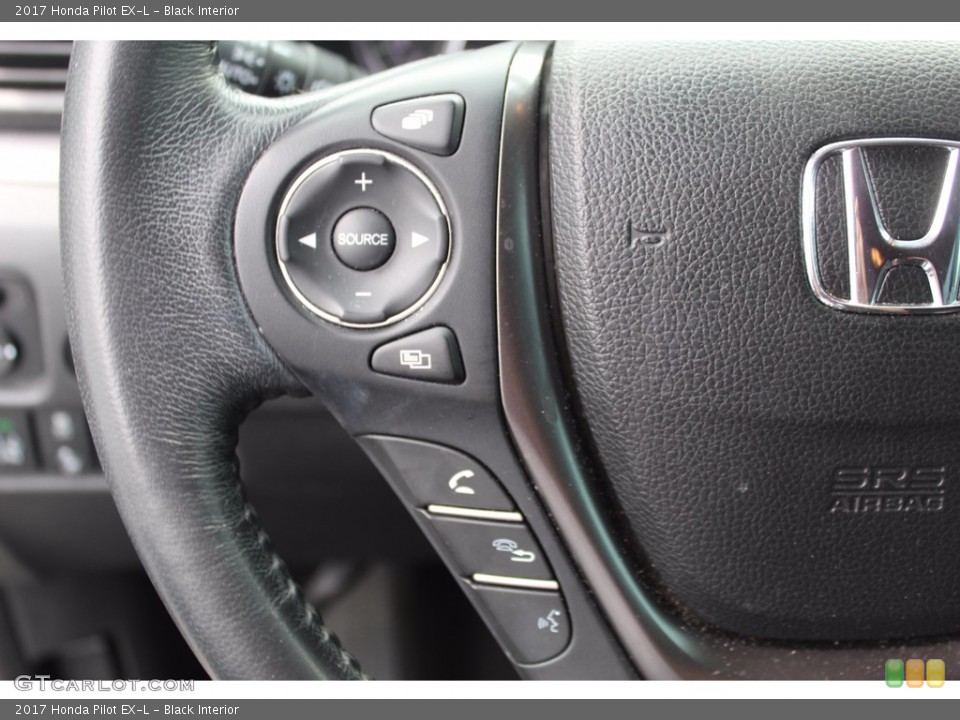 Black Interior Steering Wheel for the 2017 Honda Pilot EX-L #139588959