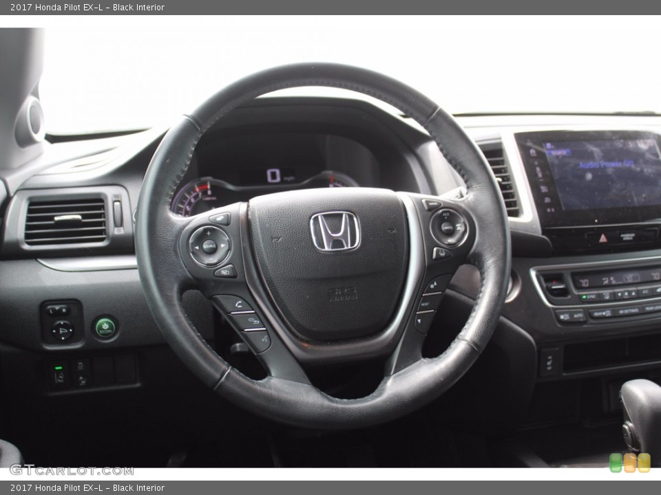 Black Interior Steering Wheel for the 2017 Honda Pilot EX-L #139589243