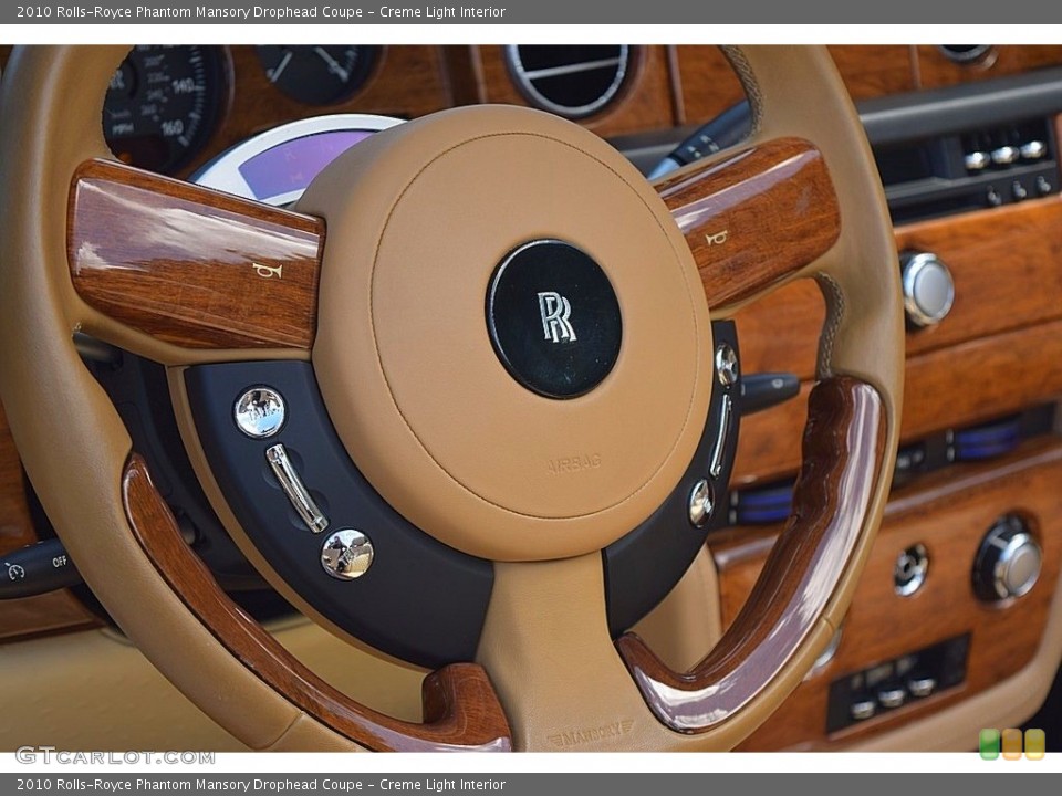 Creme Light Interior Steering Wheel for the 2010 Rolls-Royce Phantom Mansory Drophead Coupe #139590176