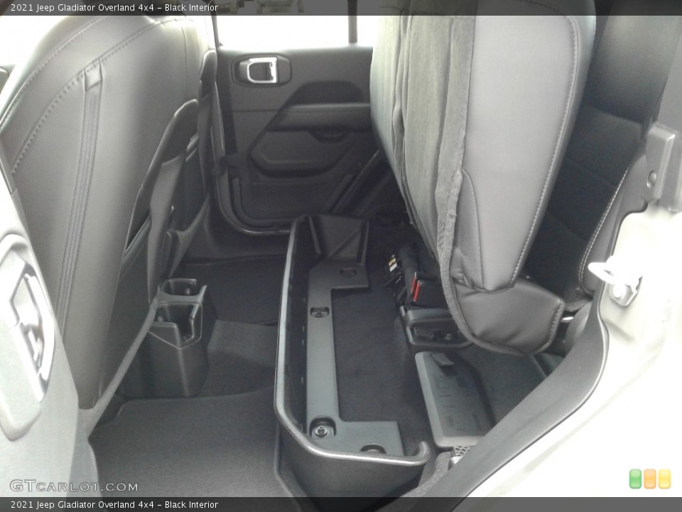 Black Interior Rear Seat for the 2021 Jeep Gladiator Overland 4x4 #139590614
