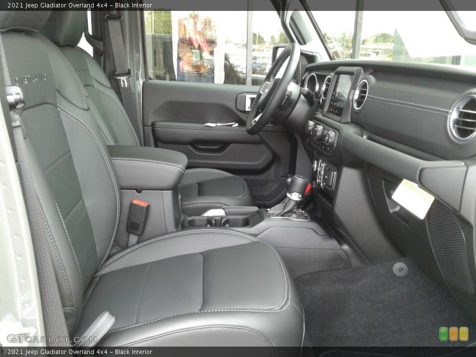 Black Interior Front Seat for the 2021 Jeep Gladiator Overland 4x4 #139590683