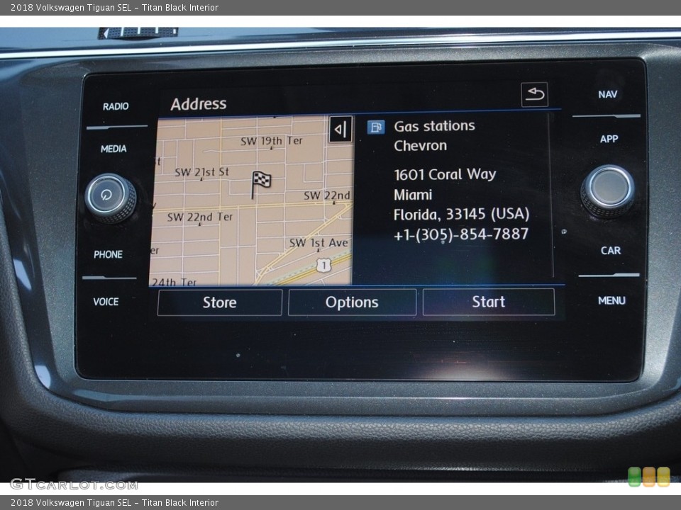 Titan Black Interior Navigation for the 2018 Volkswagen Tiguan SEL #139590938