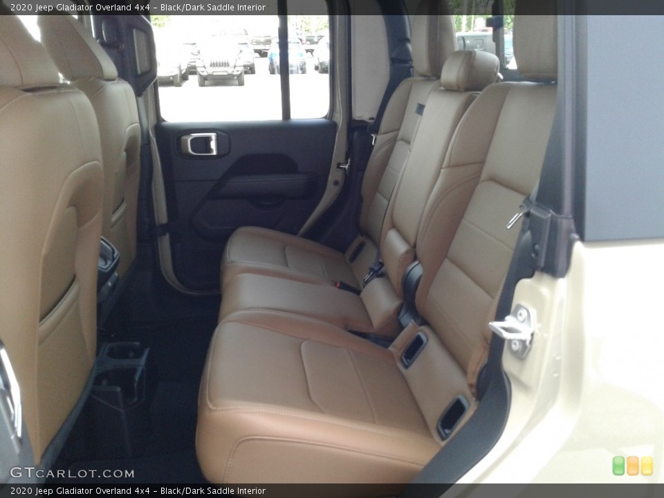 Black/Dark Saddle Interior Rear Seat for the 2020 Jeep Gladiator Overland 4x4 #139592330