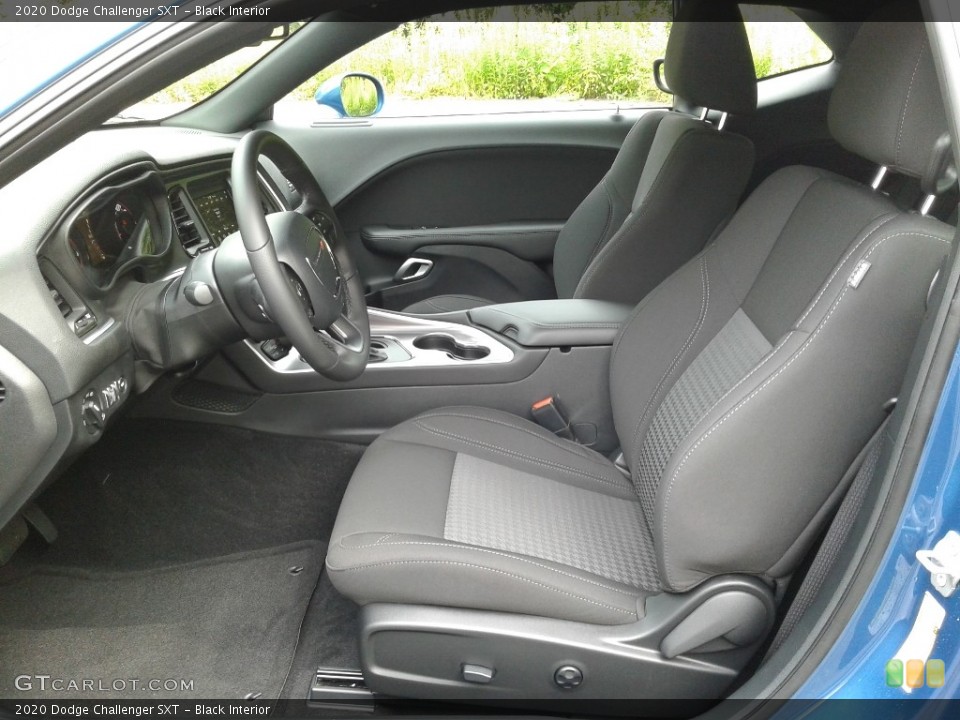 Black Interior Front Seat for the 2020 Dodge Challenger SXT #139593056