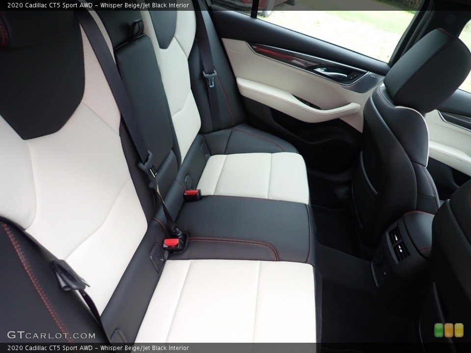 Whisper Beige/Jet Black Interior Rear Seat for the 2020 Cadillac CT5 Sport AWD #139594196