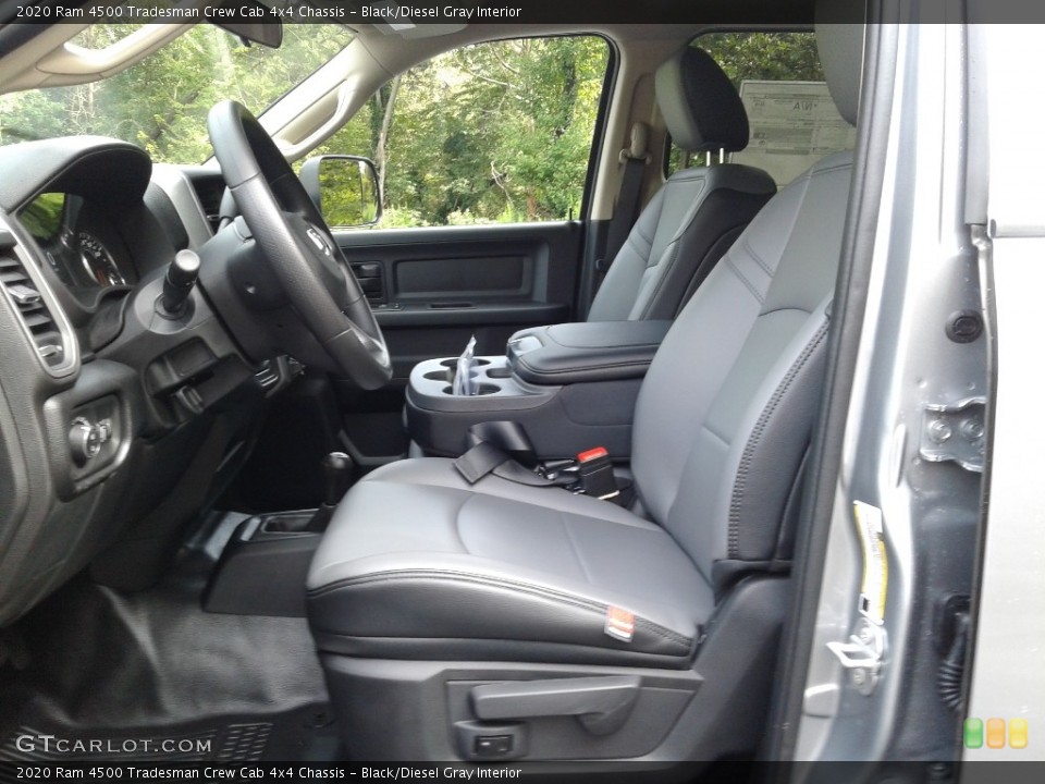 Black/Diesel Gray Interior Front Seat for the 2020 Ram 4500 Tradesman Crew Cab 4x4 Chassis #139594595