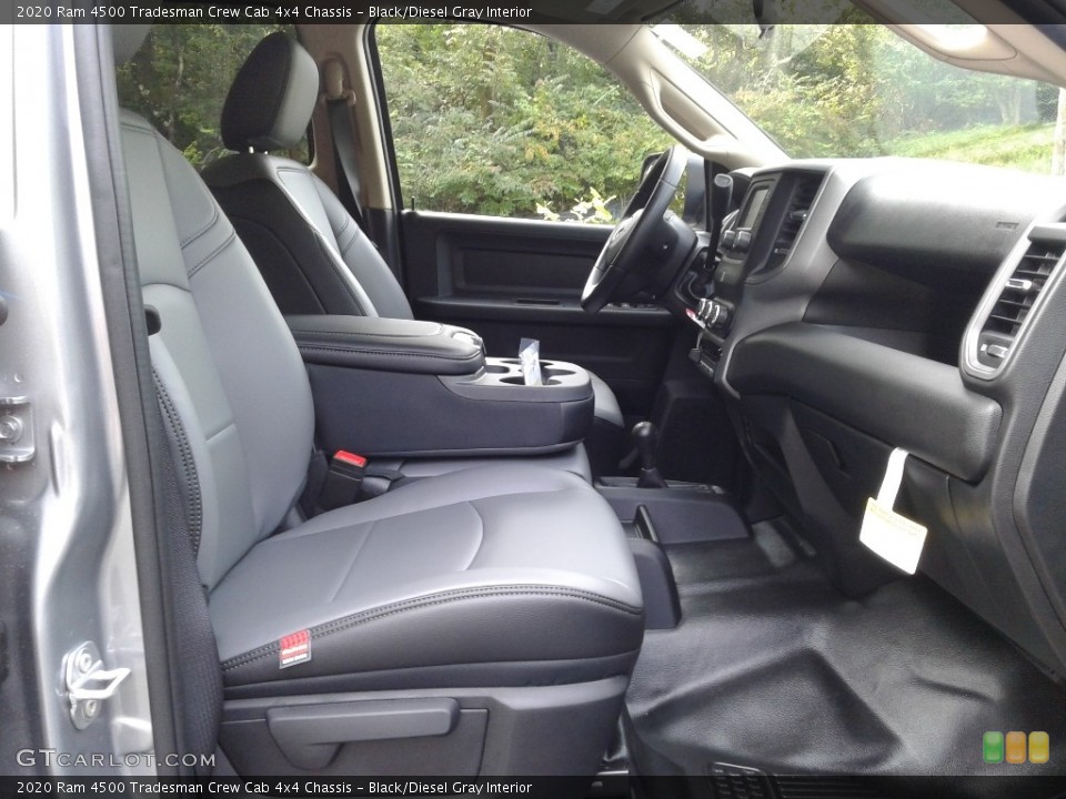 Black/Diesel Gray Interior Front Seat for the 2020 Ram 4500 Tradesman Crew Cab 4x4 Chassis #139594730