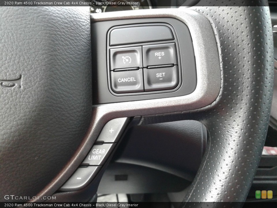 Black/Diesel Gray Interior Steering Wheel for the 2020 Ram 4500 Tradesman Crew Cab 4x4 Chassis #139594817