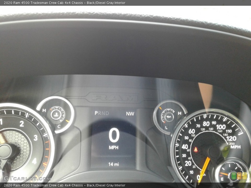 Black/Diesel Gray Interior Gauges for the 2020 Ram 4500 Tradesman Crew Cab 4x4 Chassis #139594832