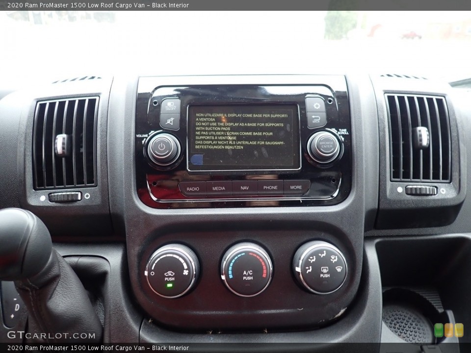 Black Interior Controls for the 2020 Ram ProMaster 1500 Low Roof Cargo Van #139597925