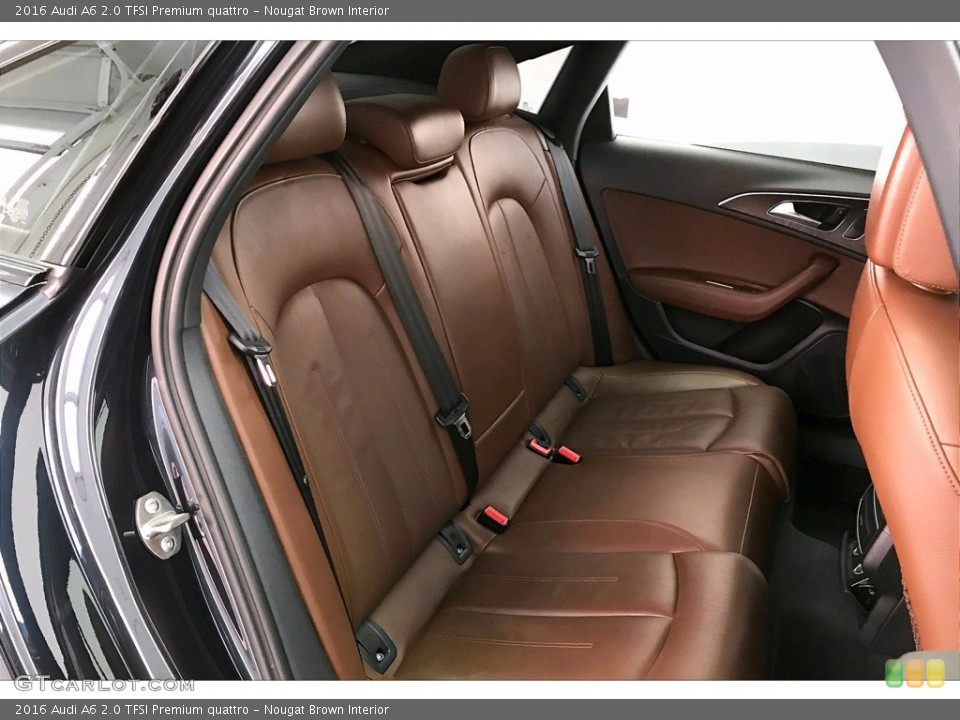 Nougat Brown Interior Rear Seat for the 2016 Audi A6 2.0 TFSI Premium quattro #139599602